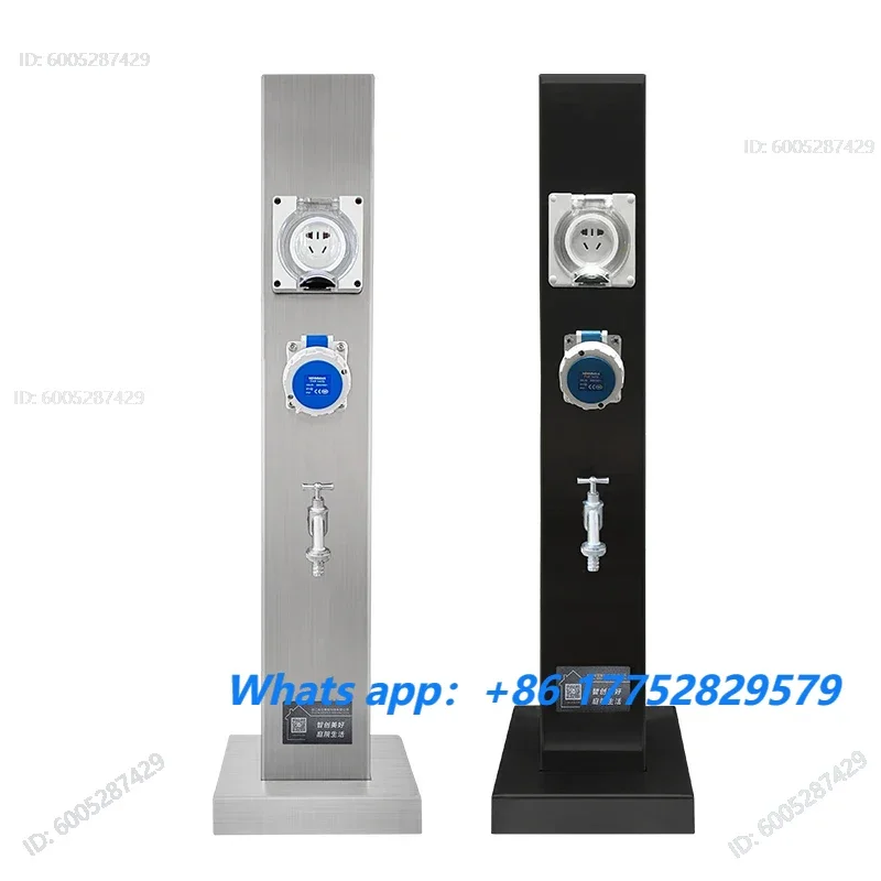 Outdoor Multifunctional Five-hole Socket Post Industrial Power Supply RV Campsite IP66 Waterproof Hydropower Stakes