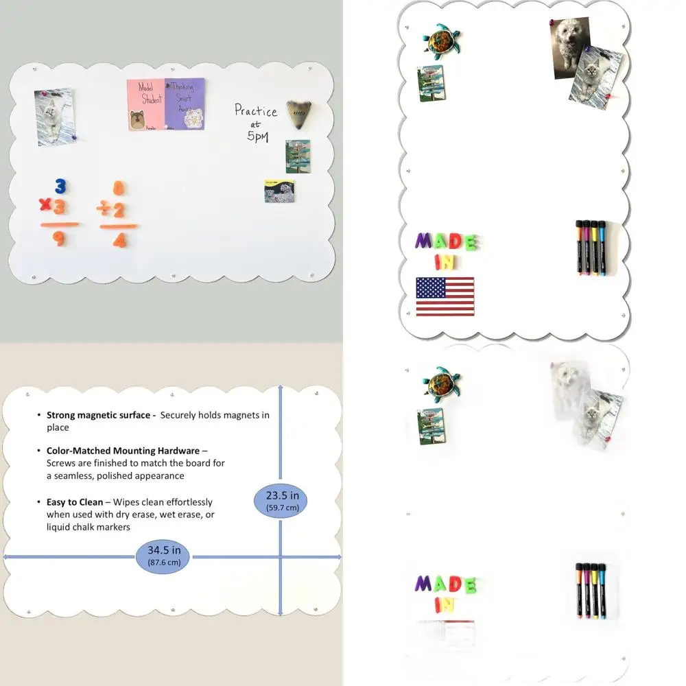 

Бесрамная белая магнитная доска для сухого стирания, 23,5x34,5, настенная декоративная стальная доска, сделано в США