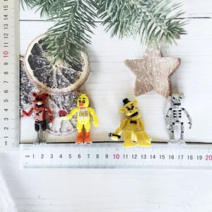 4 PCs/Set FNAF bei fünf Nächten Sicherheitsgitarre Actionfiguren Bonnie Fooxy Toy 5 Fake Bear Game Model Doll Kinderspielzeug für Geschenk 5cm 6 Hauptverkaufsfunko Pop Predator - №1