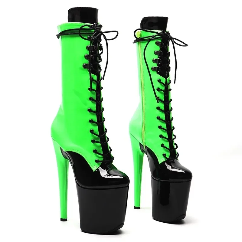 

New Fashion 20CM/8 Inches Pole Dancing Shoes High Heel Platform Women's Modern Boots