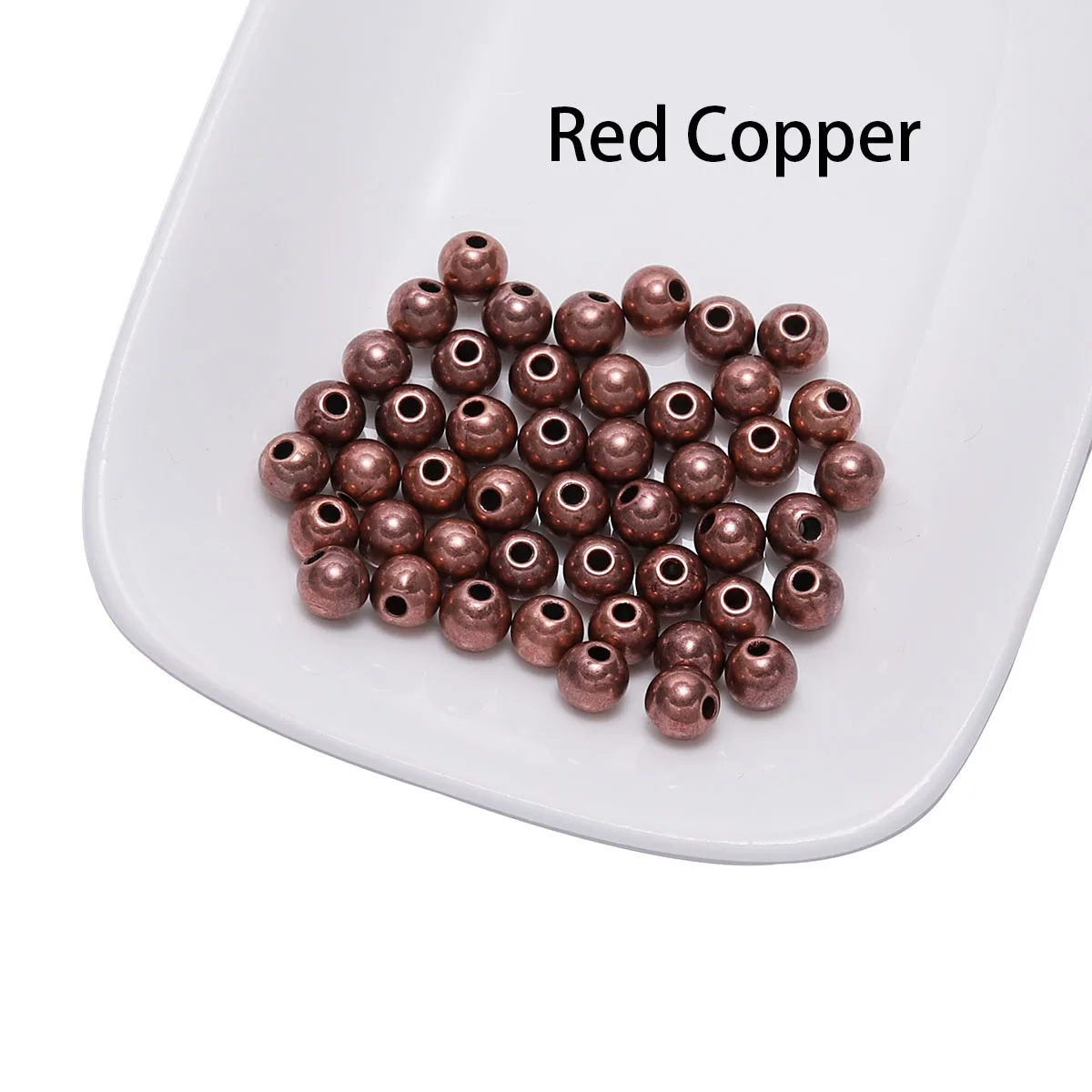 30-400 teile/los 3-12mm Gold Farbe Runde Spacer Bead Ball Ende CCB Samen Perlen Für Armband halskette DIY Schmuck Machen Zubehör