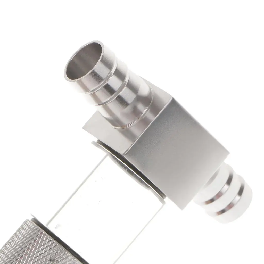 Aquarium CO2 Atomizer Inline Diffuser with Bubble Counter Aluminum for Planted Tank Reef Aquatic Accessory