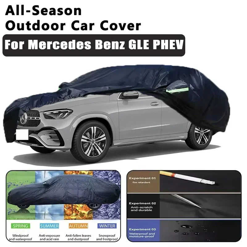 

For Mercedes Benz GLE PHEV Car Covers Outdoor Waterproof Dustproof Sun Rain Snow Protection Thick Oxford Cloth Car Accessories