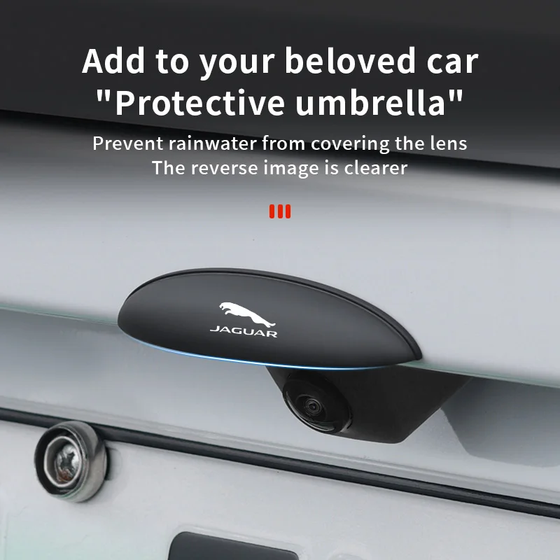 Keyring Car Reverse Camera Rain Shield Shade Cover Waterproof Shield Exterior For Jaguar XF XJ XE XK S-Type F-Type X-Type F-Pace view 4