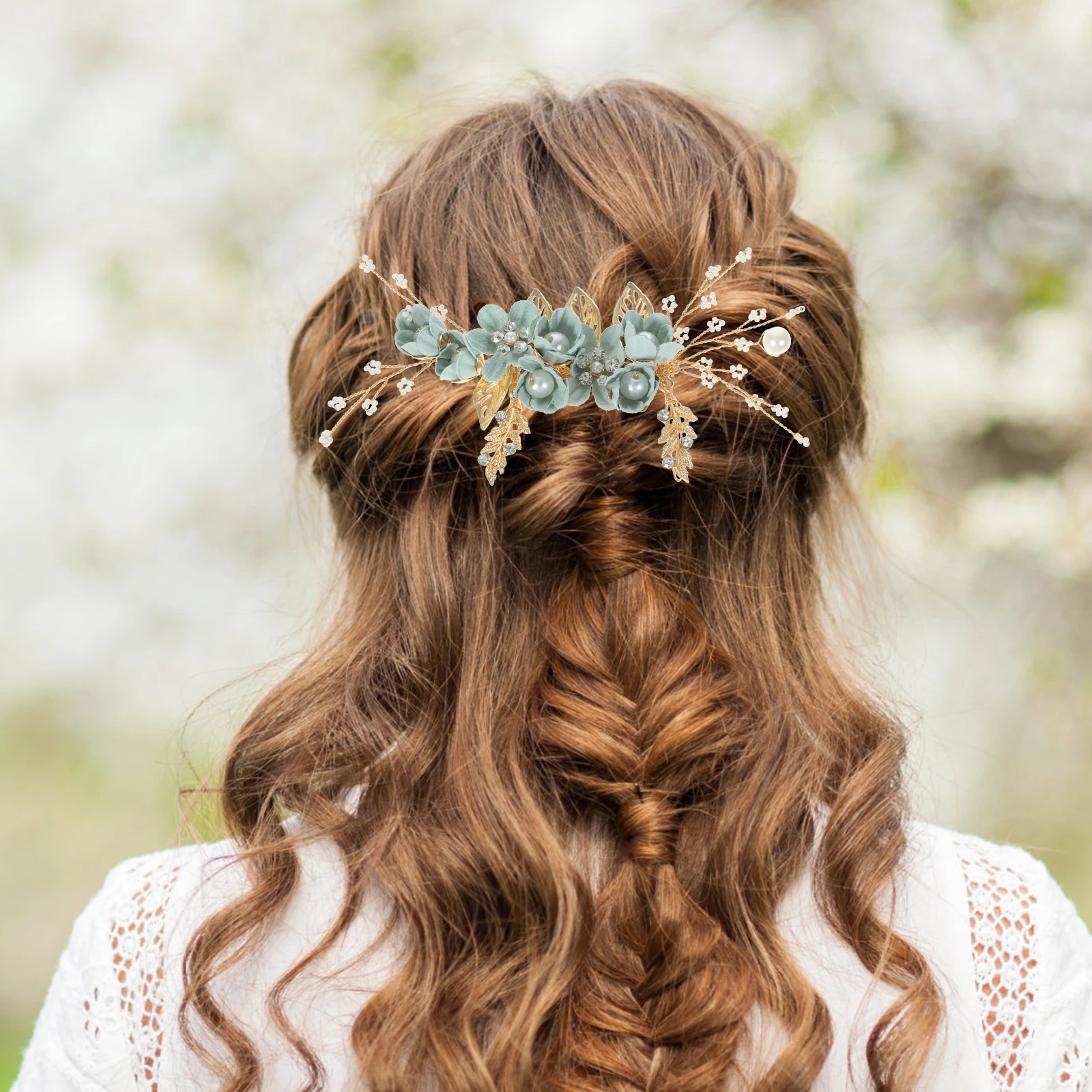 

Wedding Hair Comb Beautiful Color Crystal Rhinestones Bridal Headpiece Accessory For Bride Bridesmaid Party Prom Engagement