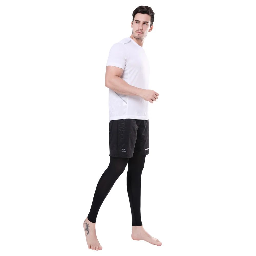 Summer Sun Protection Leg Covers Men Women Sports Cycling Knee Pads Anti Slip Elastic Leg Warmer Ice Silk Basketball Calf Sleeve