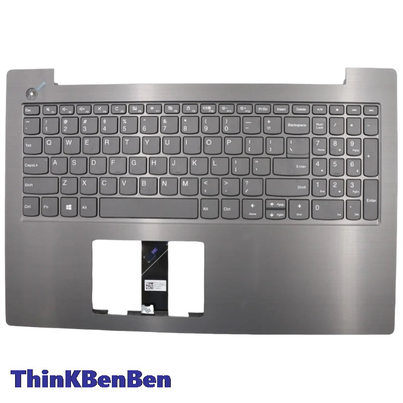 US English Iron Gray Keyboard Upper Case Palmrest Shell Cover For Lenovo V330 15 15ISK 15IKB 5CB0Q60097