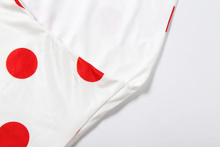 Weird Puss Sexy Rückenfreies Langes Kleid für Damen, Polka-Dot-Druck, Schnürung, Neckholder, Rollkragen, Ärmellos, Mitternachtsparty, Elegante Vestidos – Detail 8