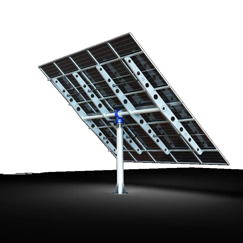 Dual Axis Solar Tracking Bracket for Solar Energy Field with Heavy  Structure High Precision Tracking & Custom Design