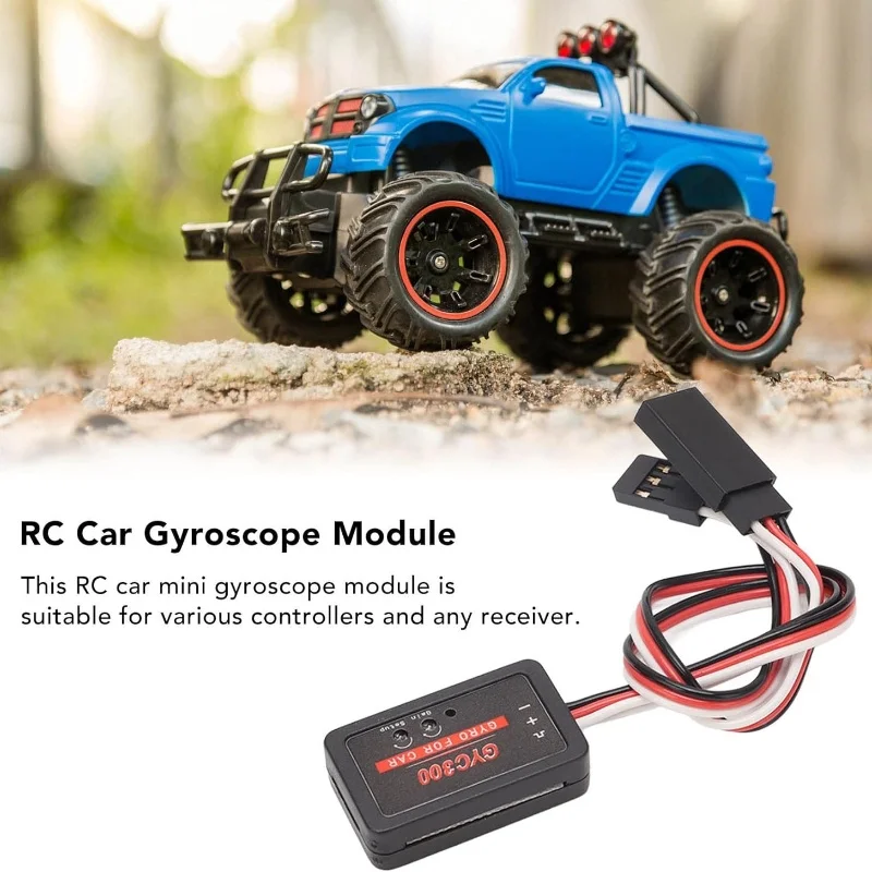 GYC300 Mini Gyro Module Gyroscope or Drift Drive Control of Advanced Ultra-Compact Sensitivity Adjustment for RC Car Boat