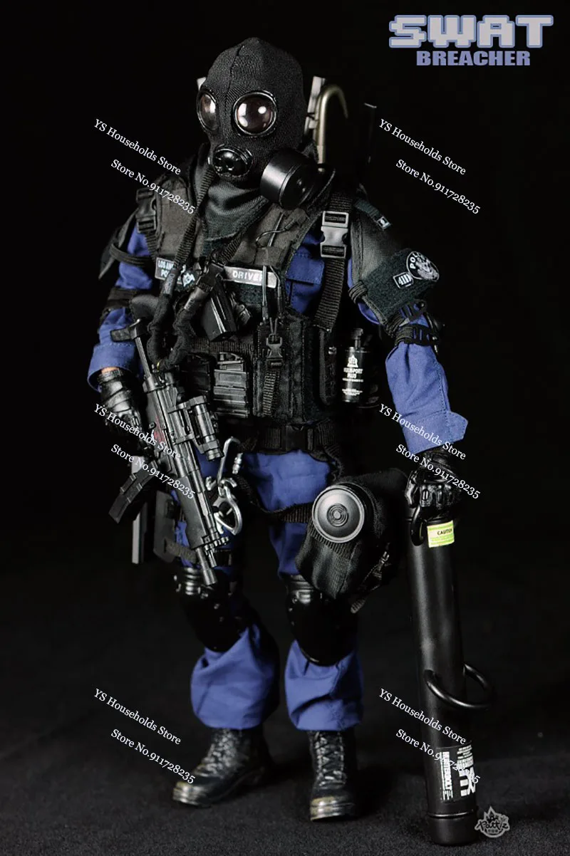 3 Styles Boys Gifts 1/6 SWAT Man Action Figure 30cm PVC Assaulter Attacker Breacher Point Soldier Model  Fans Collection Toys