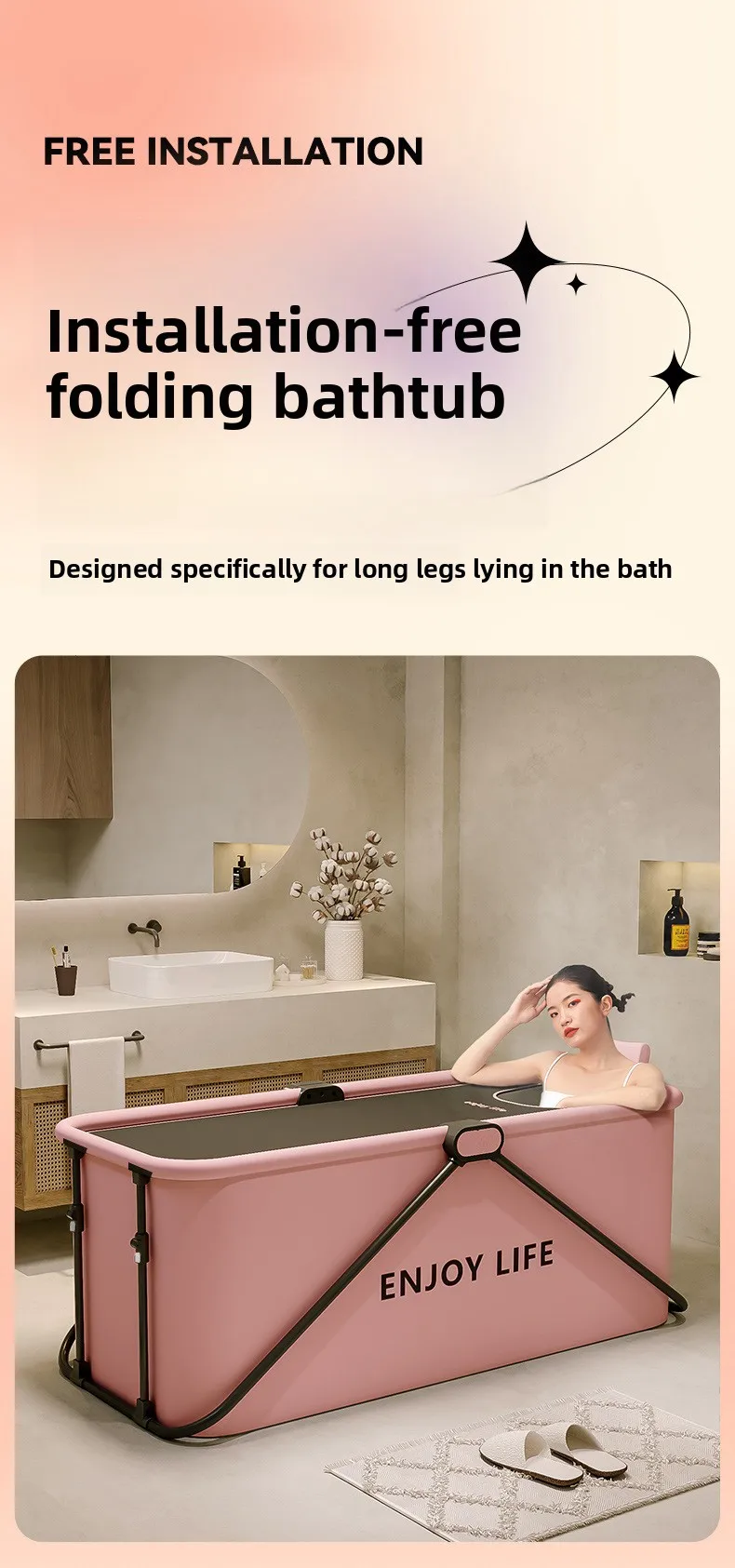 Portable Folding Bath ，Adult Sweat Steaming Medicinal Bath Children Thickened Bath