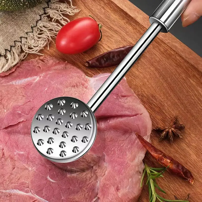 

Молоток для мяса из нержавеющей стали, кухонный бытовой молоток для взбивания стейка, инструмент для выбивания мяса, коммерческий инструмент для взбивания