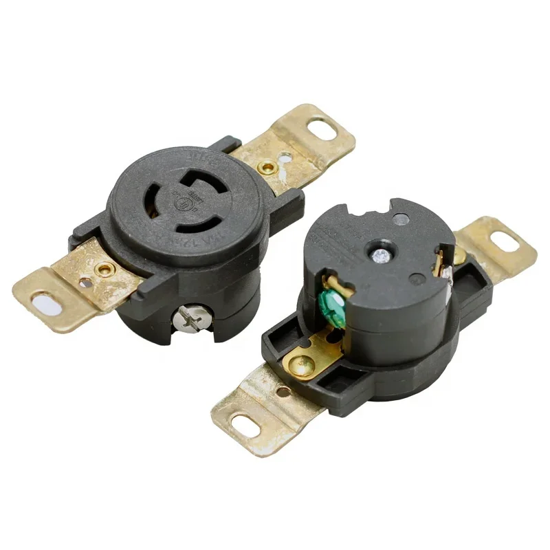 

NEMA L5-15R 15A 125V США 2-жильная 4-проводная розетка для защиты от падения