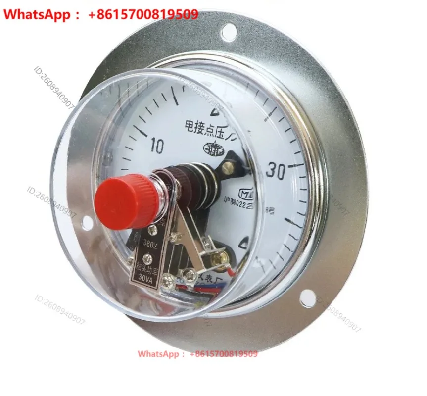 YXC-100ZT 40MPa Magnetic Assisted Axial Electric Contact Pressure Gauge, Upper and Lower Limit Control