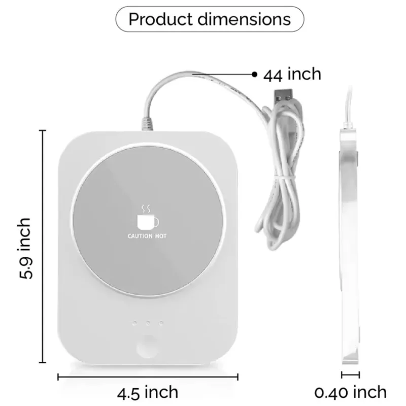 自己発熱電気カップ,再利用可能な温度制御,ポータブルUSBヒーター,食品グレードのスマートキット