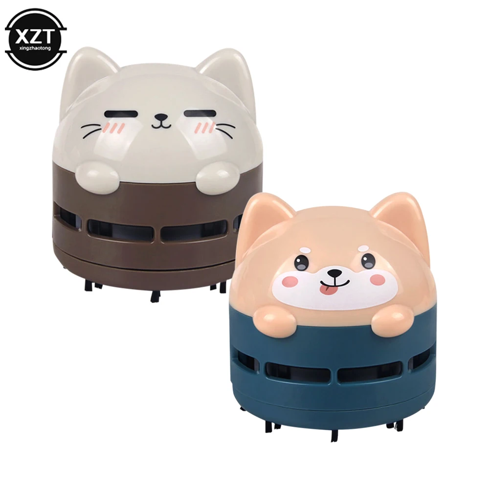 Rechargeable Wireless Car Keyboard Vacuum Cleaner Mini Cartoon Animal Pattern Vacuum Cleaner Handheld Usb Desktop Dust Remover
