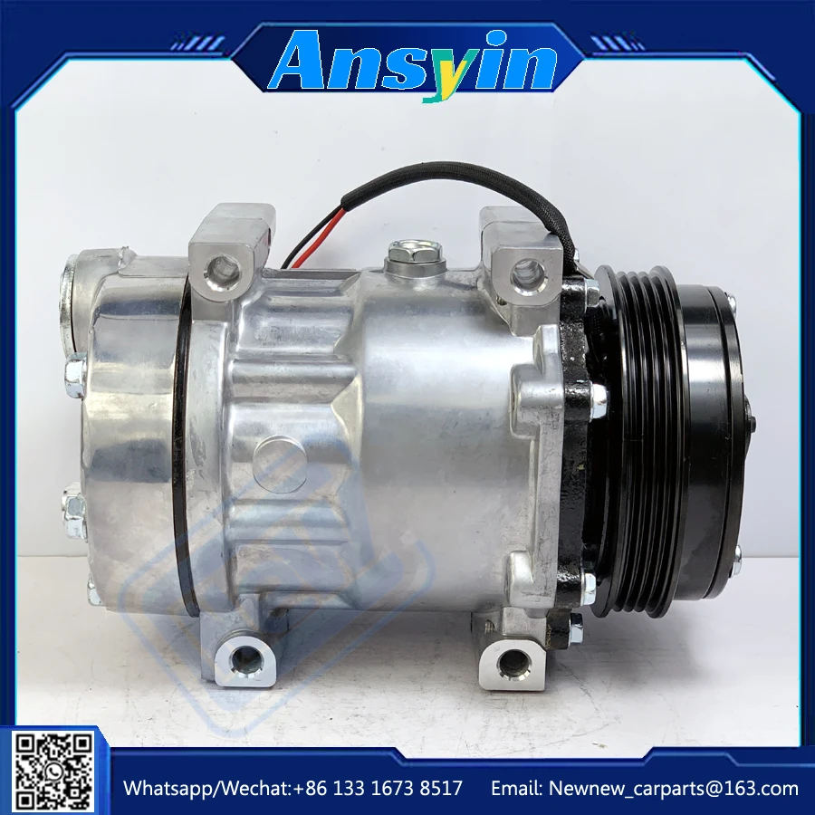 SD7H15 Air Conditioning AC Compressor For Ford New Holland Combine Forage Harvester 84448669 504224553 50408093001 504221553