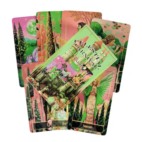 Celestial Carnival Tarot Cards A 78 Deck Oracle English Visions Divination Edition Borad Playing Games