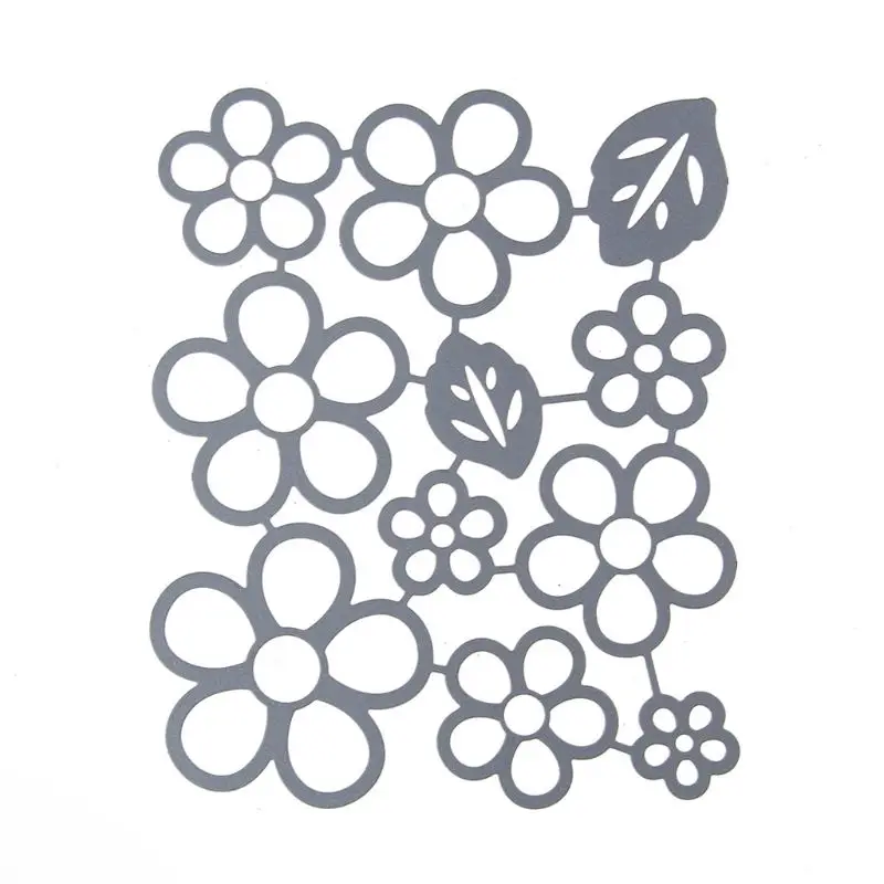ห้าใบดอกไม้ตัดโลหะตายStencil Scrapbooking DIYอัลบั้มแสตมป์กระดาษการ์ดลายนูน