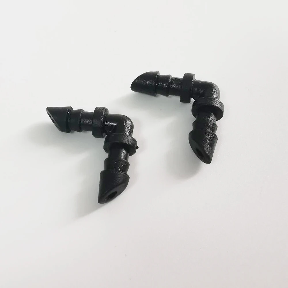 200 Pcs Bevel Hose elbow water hose connectors 1/4'' Bending joints garden pipe connectors drip irrigation Connect 7mm Hose
