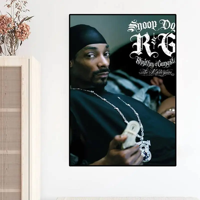 Rapper S-Snoop D-Dogg POSTER Prints Wall Painting Bedroom Living Room Wall Sticker Small