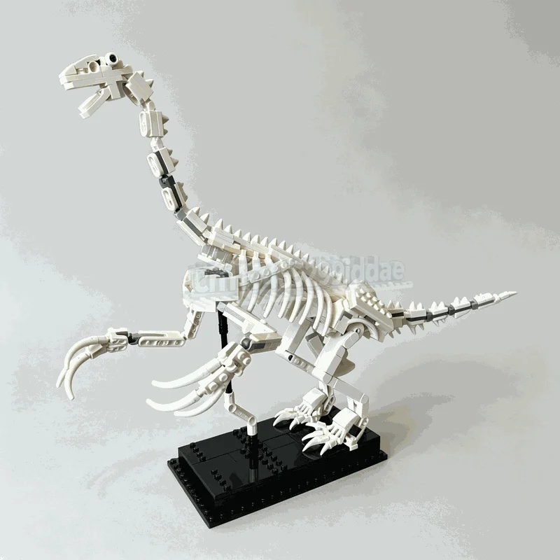 529PCS Dinosaur Skeleton MOC Creative Building Blocks Model DIY Assembly Puzzle Paleontology Educational Toy Gift Display Bricks