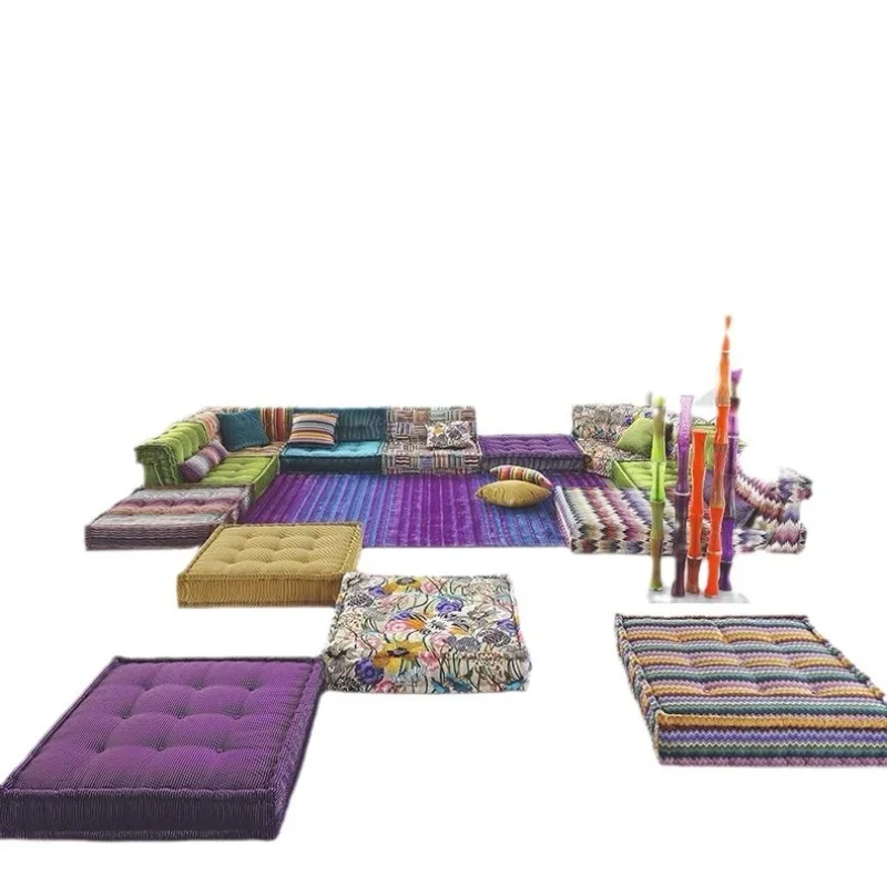 Color mahjong sofa multi-combination villa living room French homestay large apartment, sofa