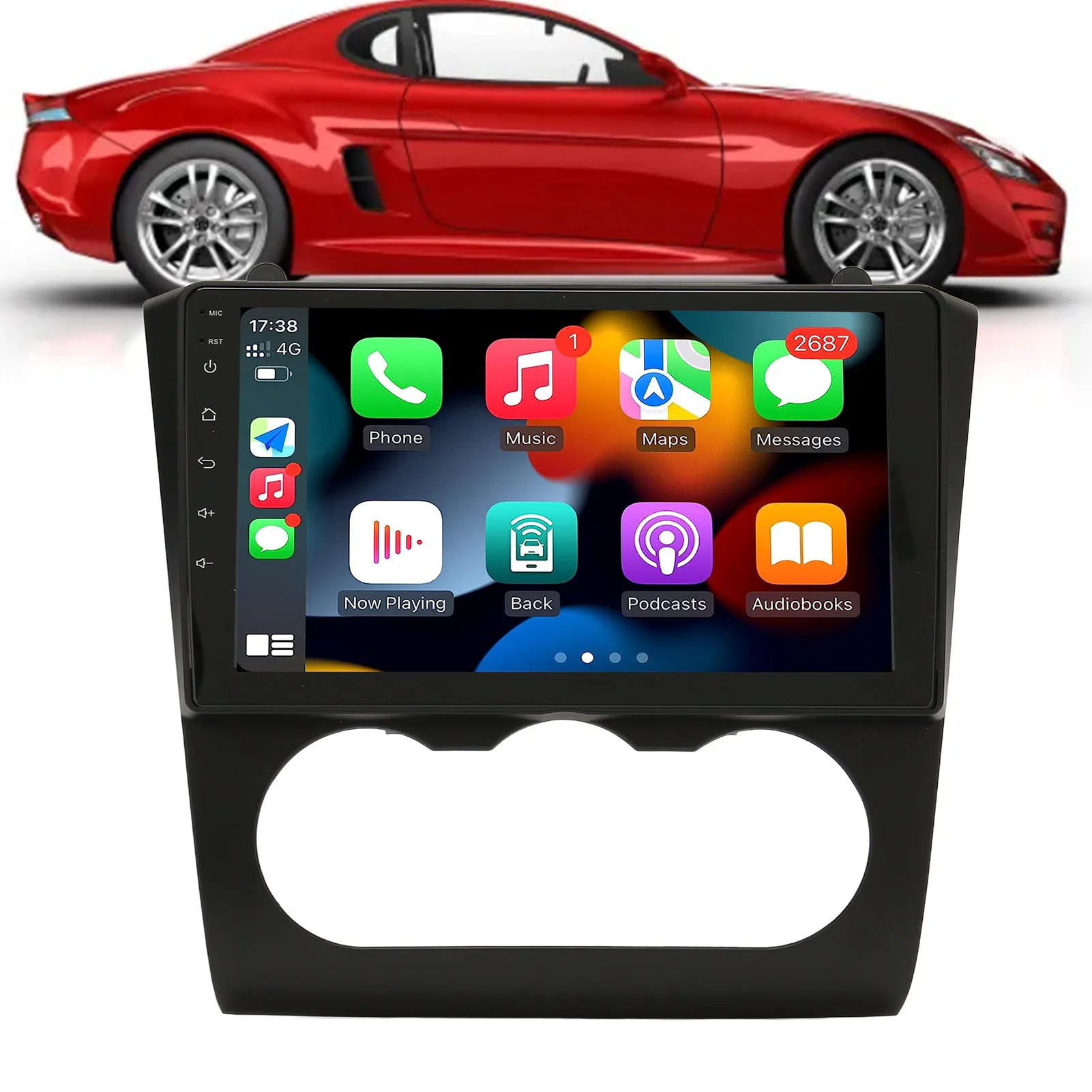 راديو السيارة 9in IPS شاشة تعمل باللمس التحكم الصوتي ستيريو السيارة مع كاميرا خلفية هيئة التصنيع العسكري ل Teana Altima 2008 2009 2010 2011 2012 #1