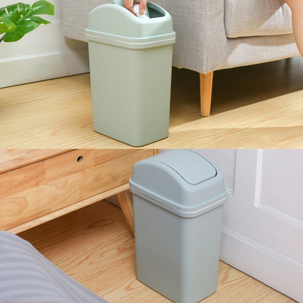 Premium Swing-top Kitchen Trash Can - Removable Lid Easy To Empty Swing-top Lid For Easy Living Room Swing Top Kitchen