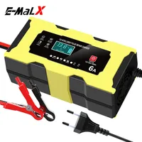 Intelligent 12V 6A Car Battery Charger Car and Motorcycle Lead Acid Battery Charger and Smart Pulse Repair Maintainer