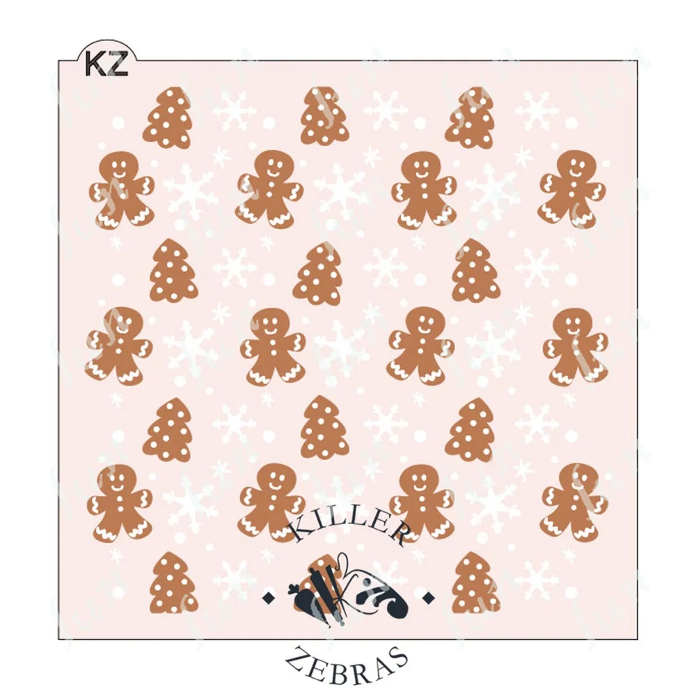Layered Stencils 2023 New Christmas Gingerbread Drawing Coloring Molds Crafts Diy Scrapbooking Decoration Paper Cards Handmade