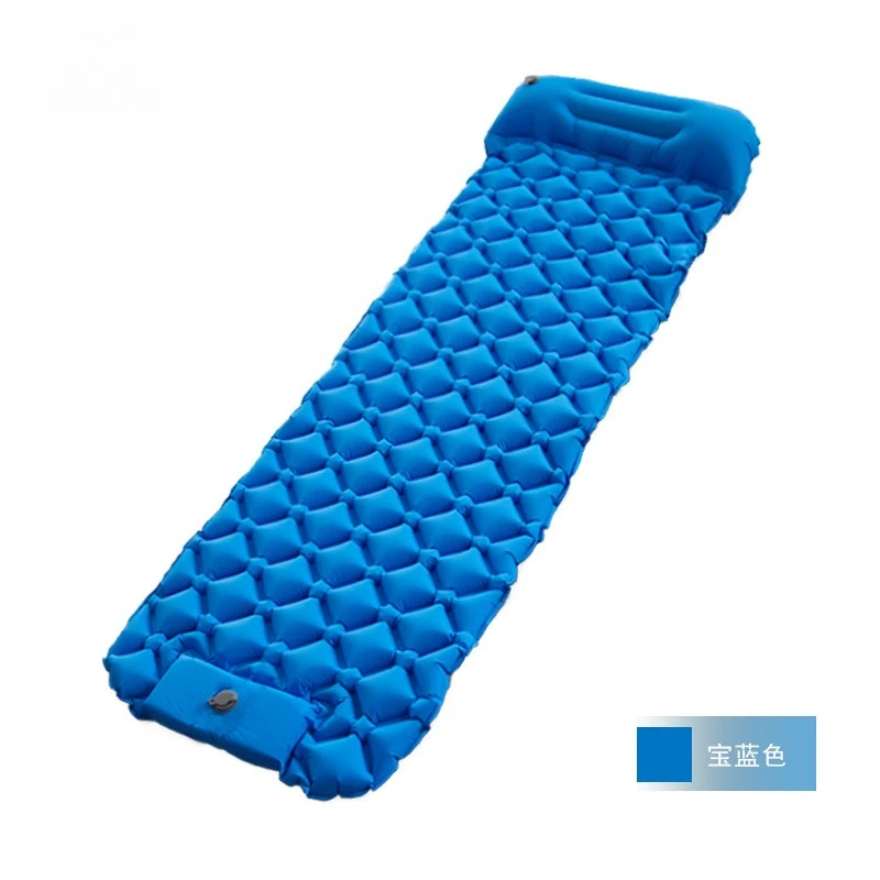 Outdoor Inflatable Mat,Foot Stepping Inflatable Sleeping Mat, Mountain Camping Mat, Moisture-proof Mat, Automatic Inflatable Bed