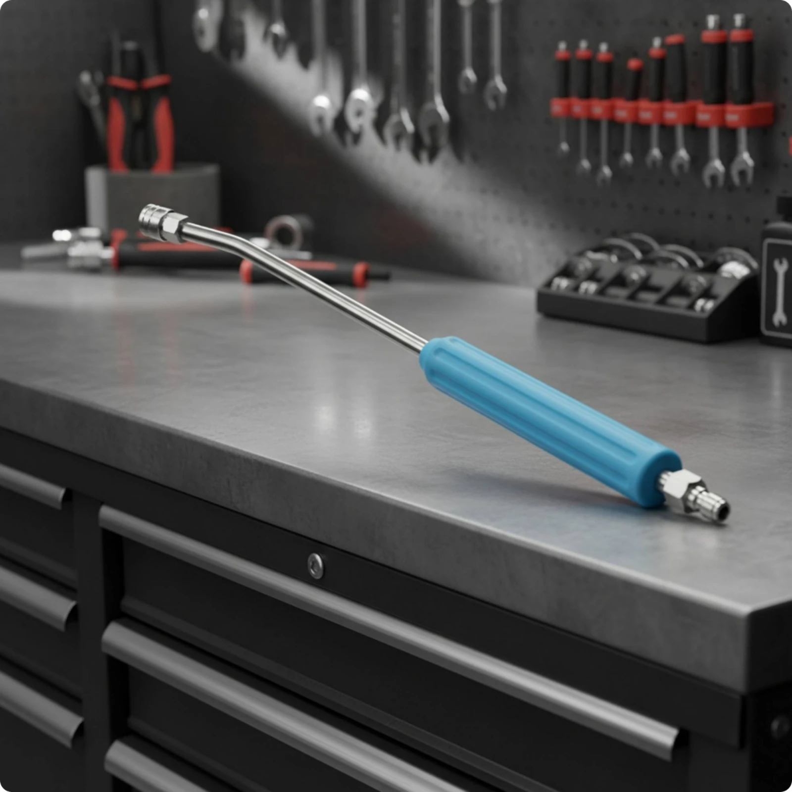 Pressure Washer Extension Wand Heavy-Duty Pressure Washer Wand with Curved End Angled Extension Lance Corrosion-Resistant