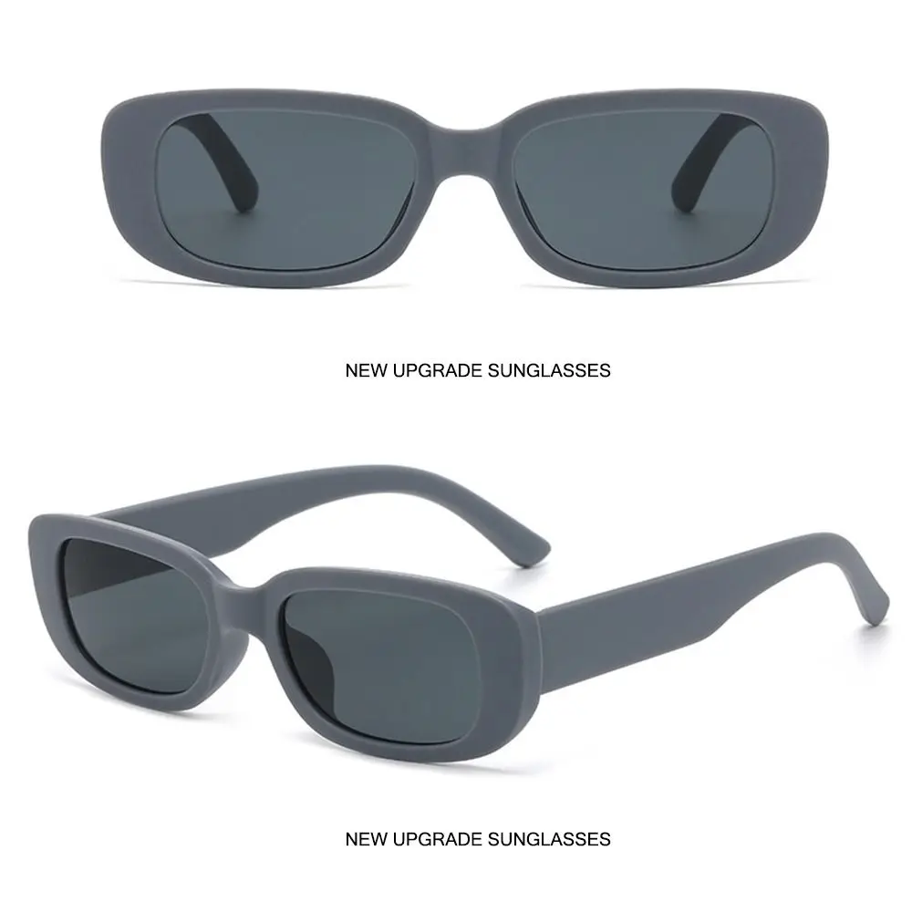 90s Sun Glasses Vintage Shades UV400 Protection Retro Rectangle Sunglasses for Women Men Candy Color Sunglasses