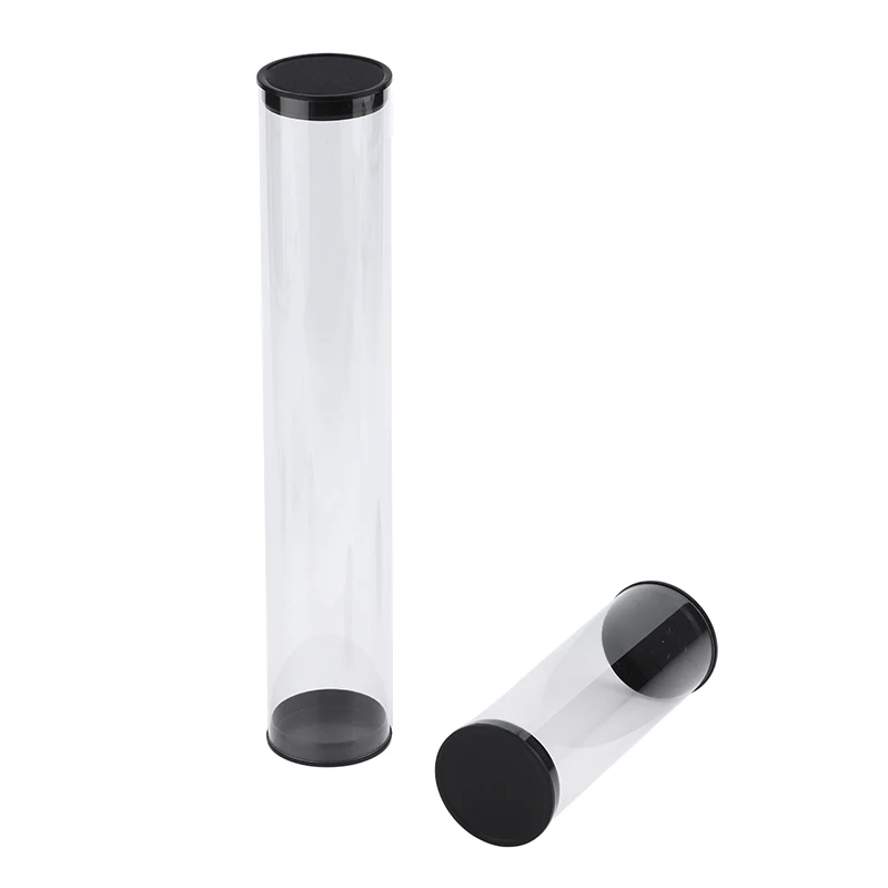 Golf Ball Tube Barrel PC Transparent Round Plastic Packaging Box 45mm Diameter Golfs Case With Cover Portable Golfs Container
