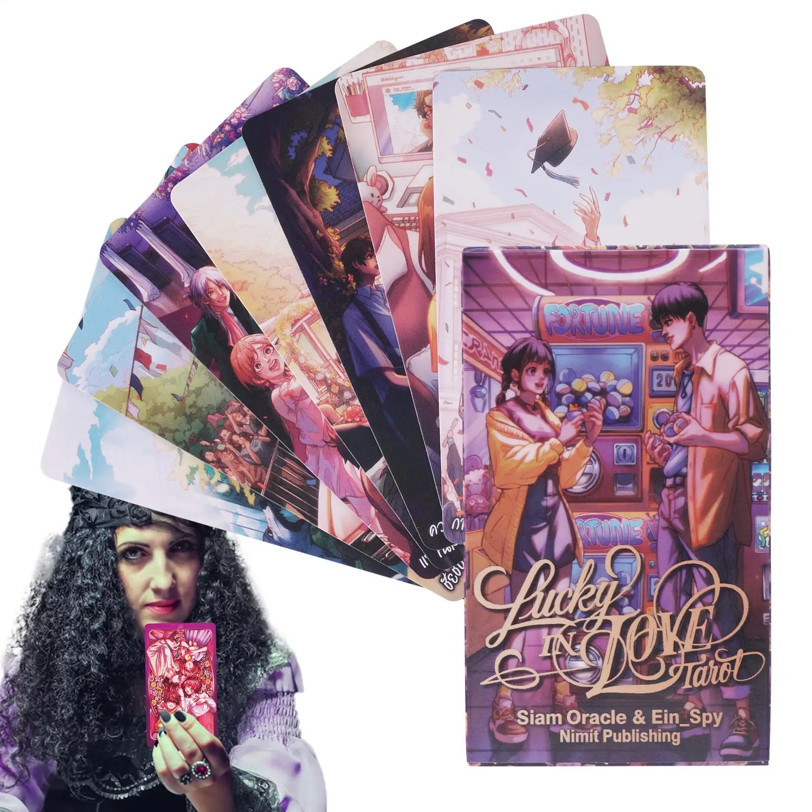 

80Pce Classic Love Tarot Cards Roses Stars Board Games Collectible Fortune Telling Toys for Relationships Travel Soulmates