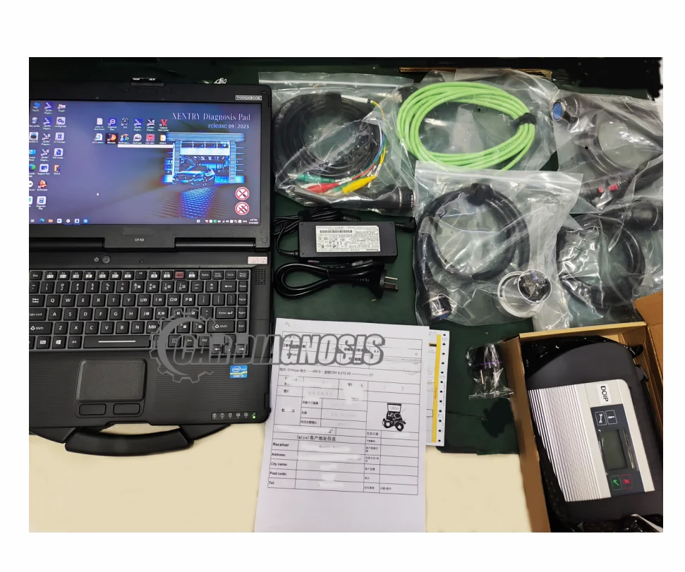 

for Doip MB Star C4 Xentry SD Connect C4 2023.09 DAS Wireless Multiplexer Star C4 For BENZ Car Truck 12/24V +cf53 laptop