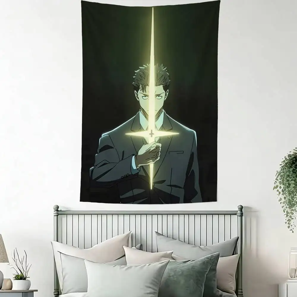 H-Hiromi Higuruma Jujutsu Anime K-Kaisen Art Hanging Flag Wall Banner for Bedroom Home Outdoor Decoration