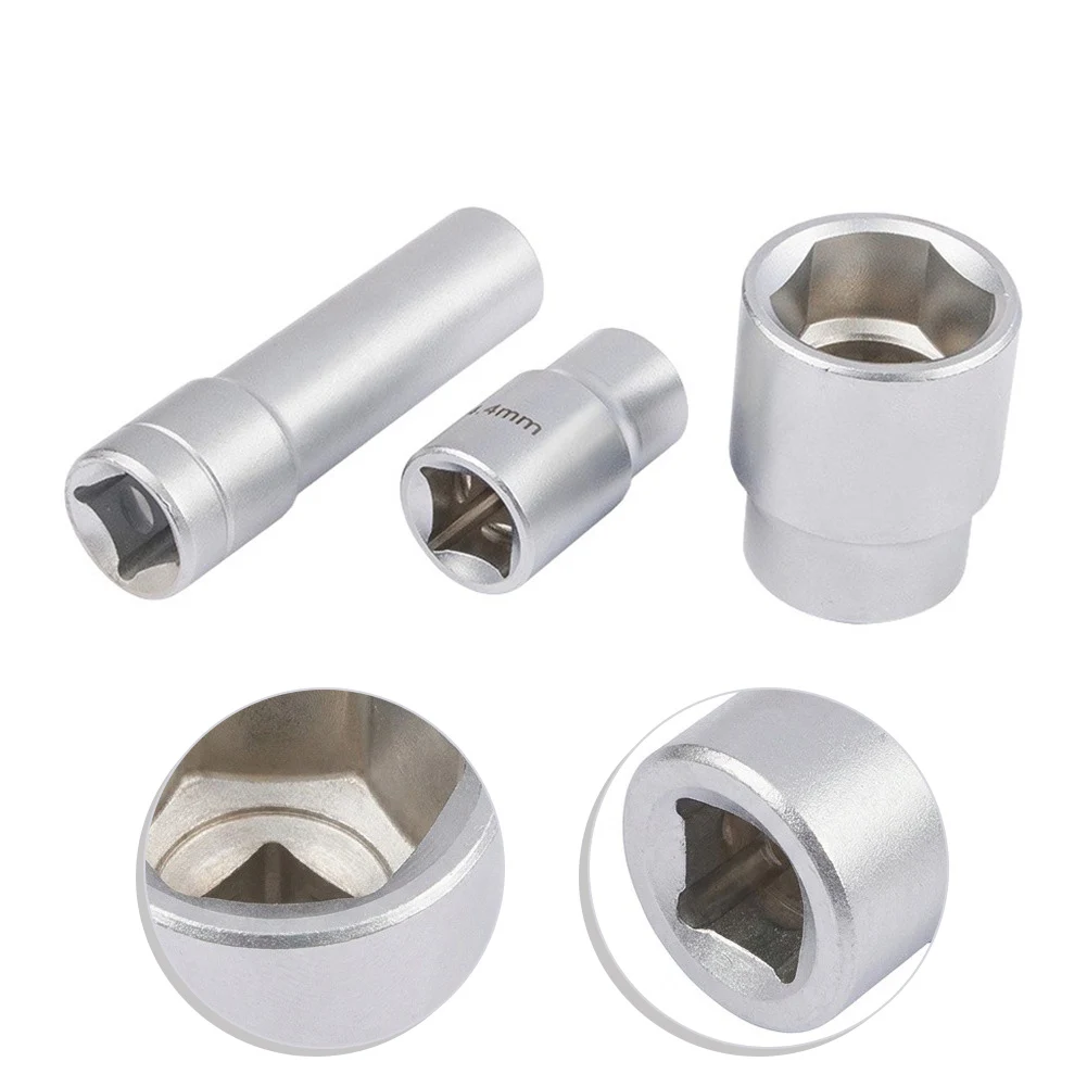 3PC 1/2 Triangular Multi-Toothed Socket And Tool Nuts Fuse Board Injection Pump Car Maintenance Tools