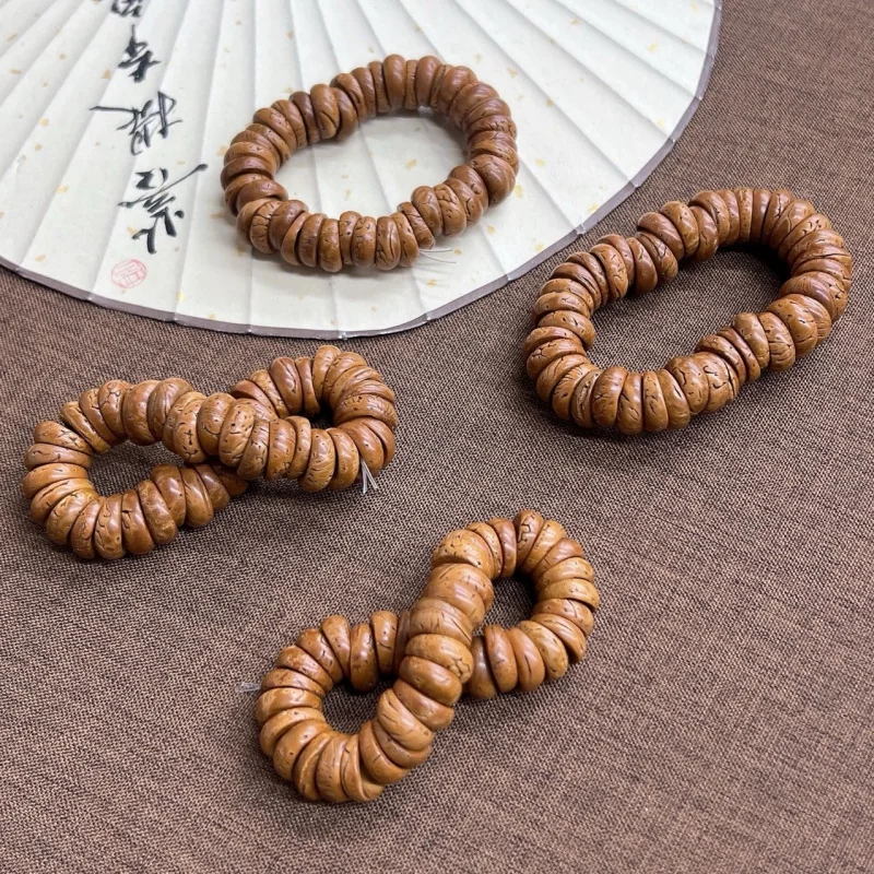 

Peach Pit Large Intestine Single Circle Handheld Buddha Bead Bracelet Jewelry