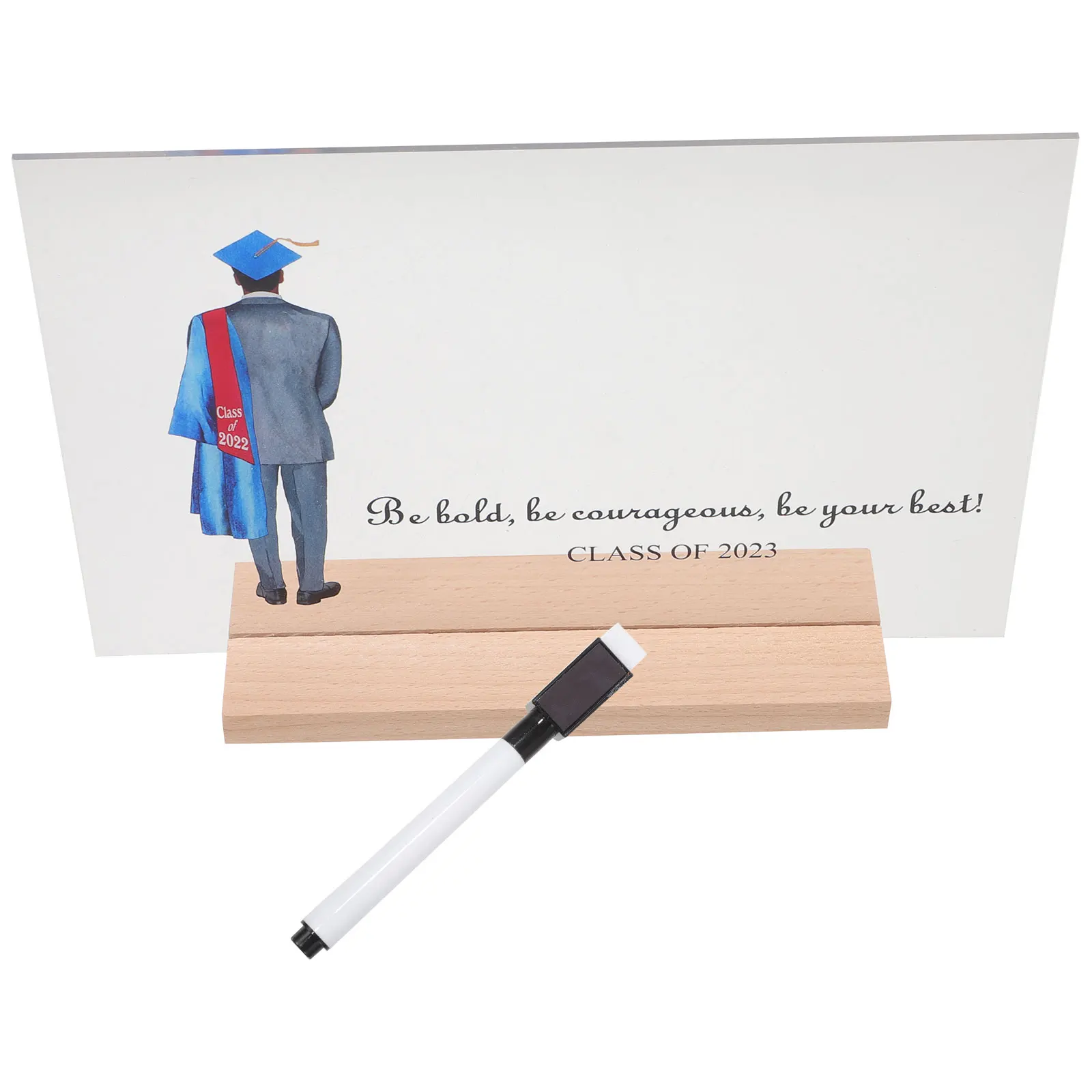 

Creative Table Decoration Graduation Centerpieces Acrylic Wood Signs Desktop Celebration Festive DIY