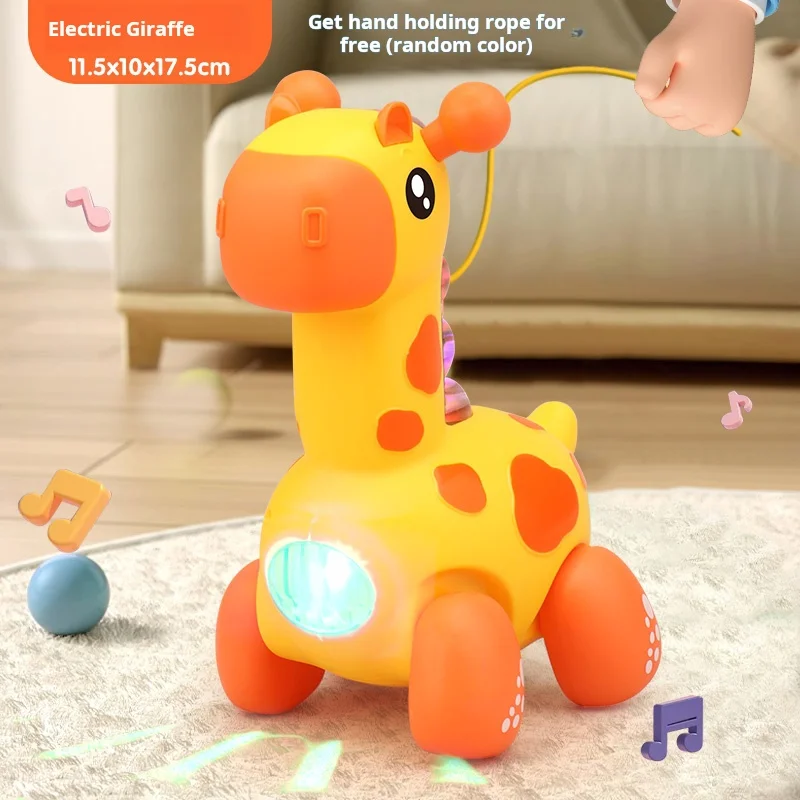 لعبة الزرافة للأطفال، لعبة الرقص الموسيقية المضيئة، هدية رائعة للحيوانات الأليفة للأطفال، هدية عيد ميلاد لطيفة #5