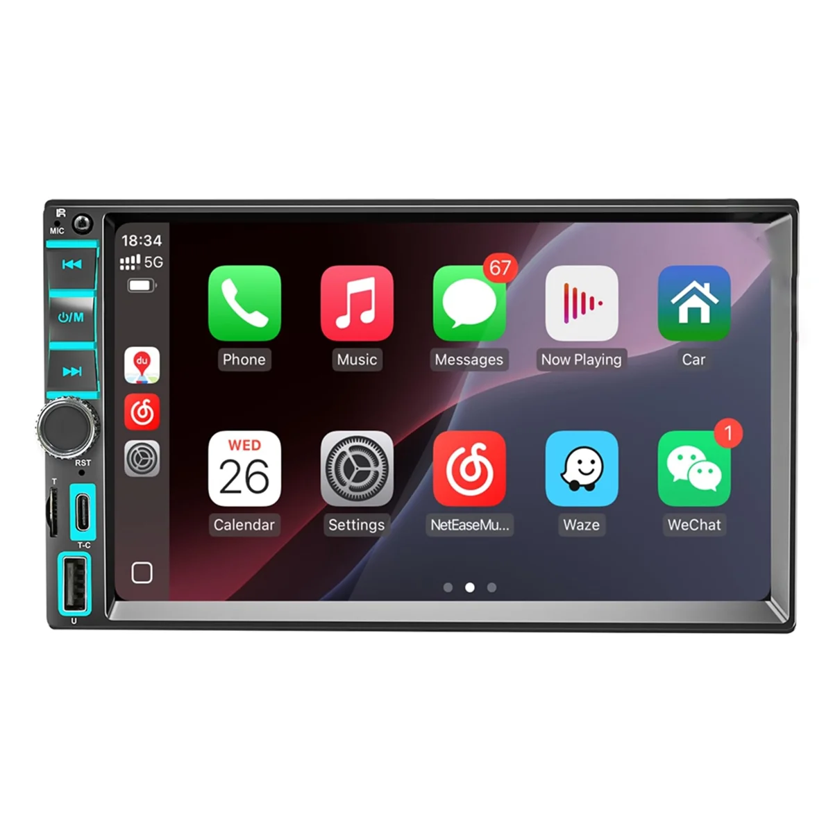 

SUPER DEAL 7inch Wireless Double Din Car Stereo for Apple CarPlay & Android Auto