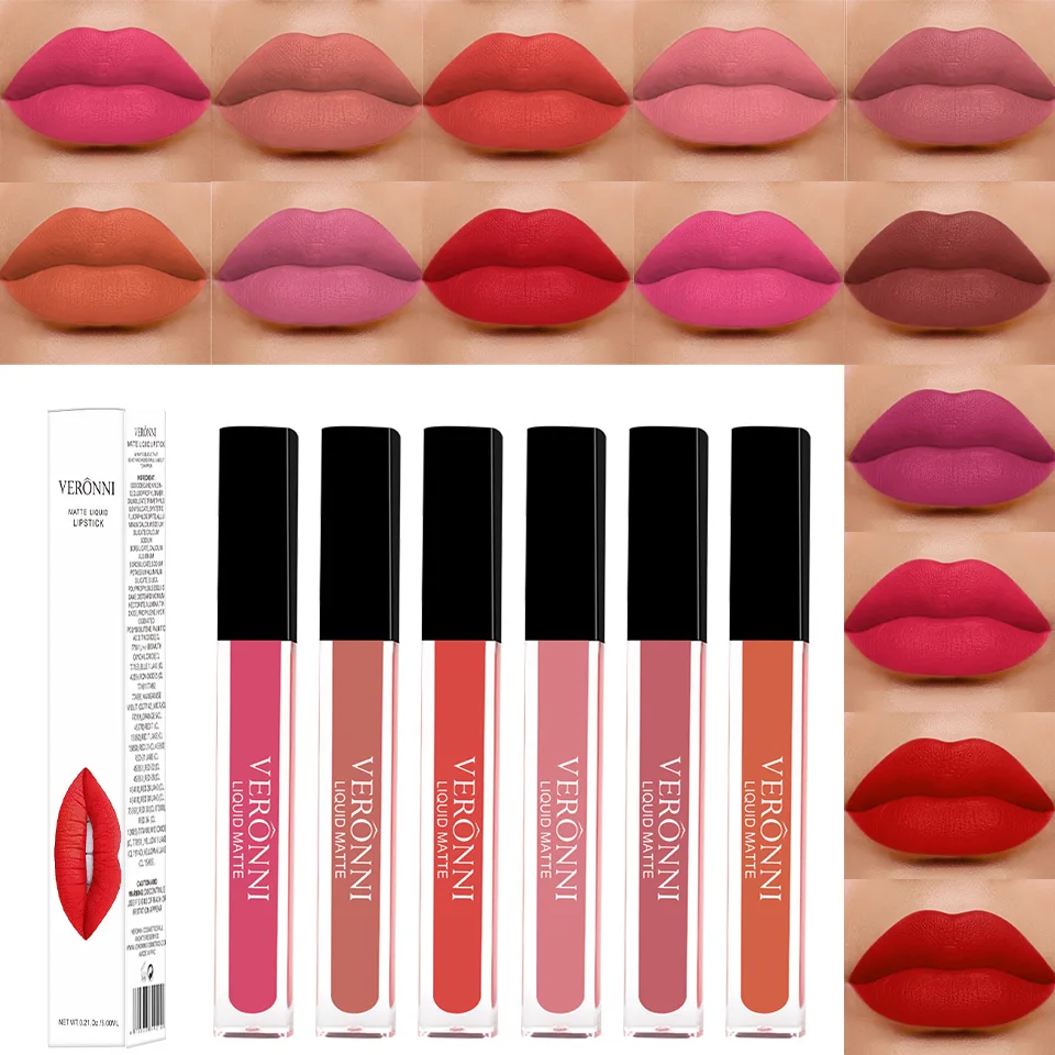 14 colors matte color lasting lip gloss three-dimensional plastic lips waterproof anti-sweat non-stick cup lipstick