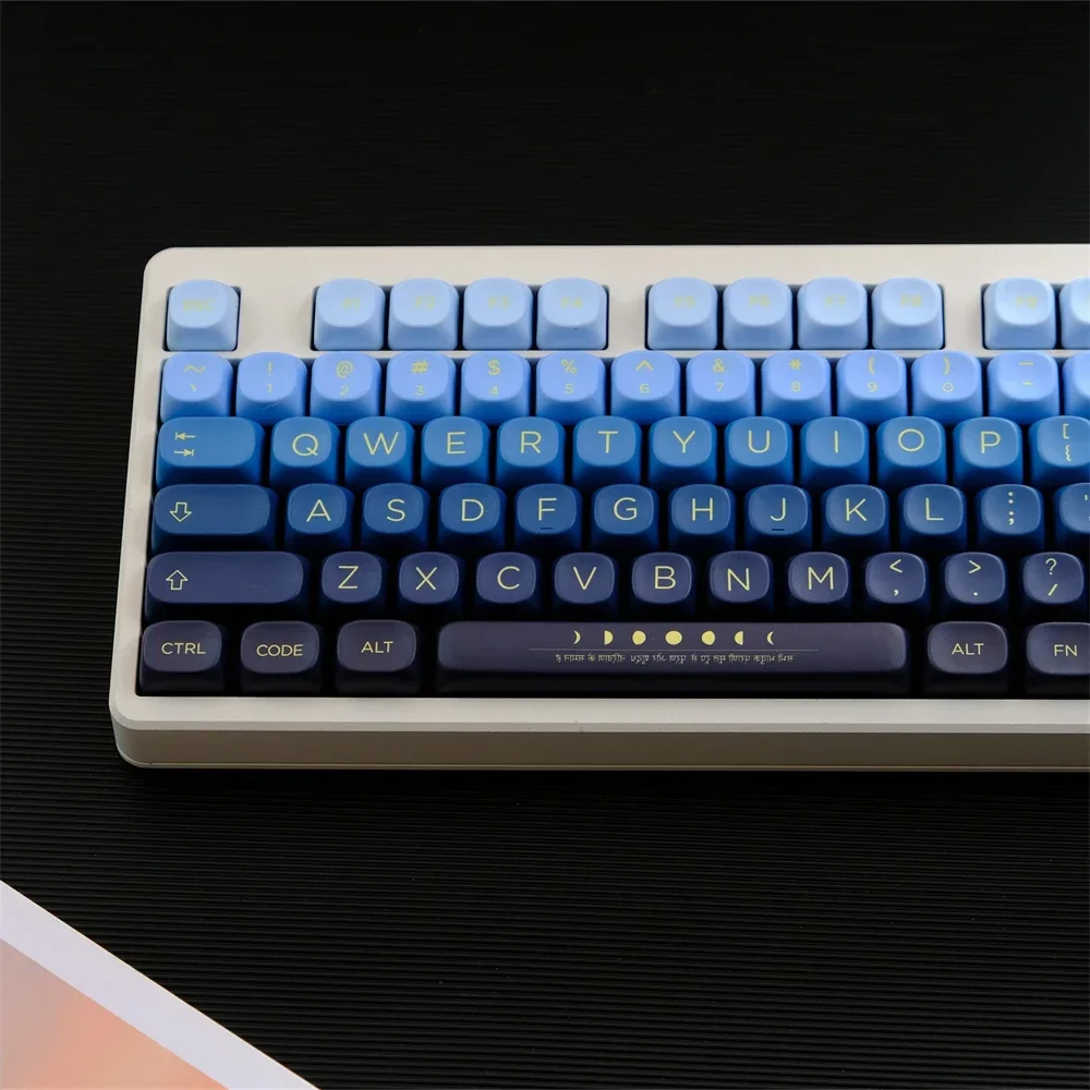 Imagem -02 - Moonrise-pbt Keycap para Gaming Teclado Mecânico mx Switch Perfil Moa Sublimação de Corante 129 Chaves