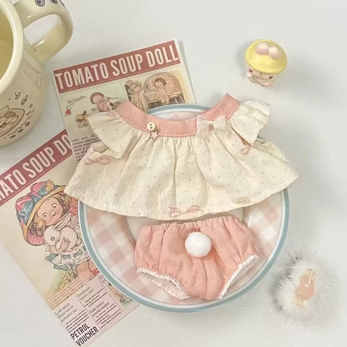 ティーゼリー フフシリーズ「リトルナップラビット」20cm綿人形、ベビー服、パジャマはありません