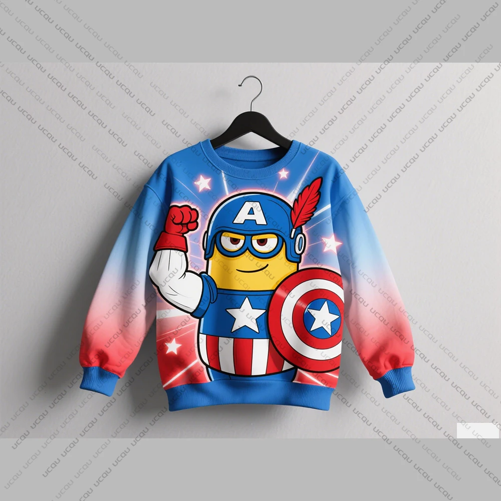 سويت شيرت نسائي من Disney Pure، سويت شيرت بقلنسوة، سروال كابتن أمريكا، طباعة فريدة من نوعها، مقاس كبير، ملابس الشارع، نمط الهيب هوب