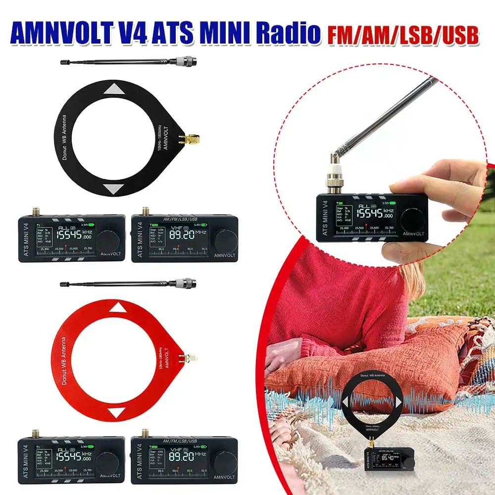 

Портативный AM FM-радиоприемник с усилителем для наушников LSB USB-транзисторная карманная радиостанция для прогулок, пеших прогулок, кемпинга