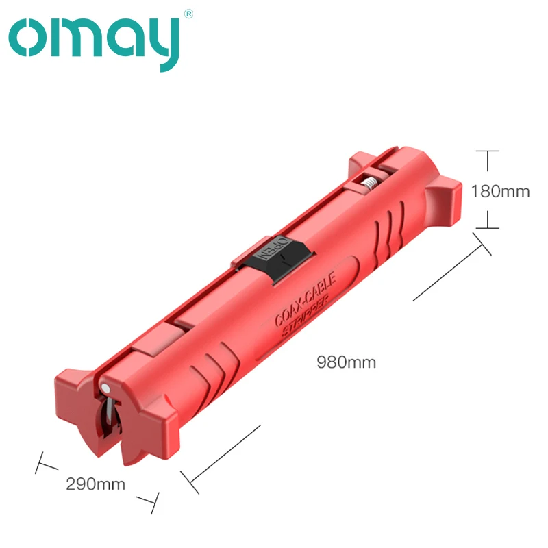 Caneta Stripper Fio Elétrico, Coaxial Rotativo, Cabo Coaxial, Cortador De Fio, Cabo De Áudio E Vídeo, Ferramenta De Decapagem, Aperto Redondo,